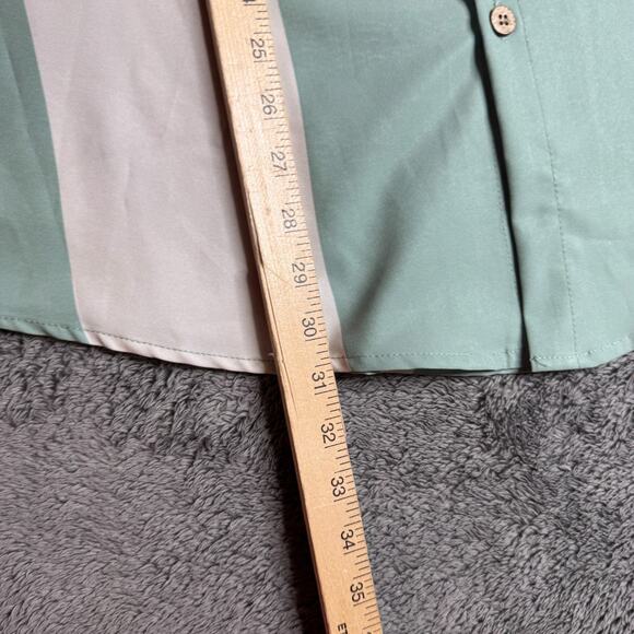 NE Limited Hawaiian Shirt Mens M NWT Green Tropical Palm Tree Beach Vacation - Picture 3 of 6